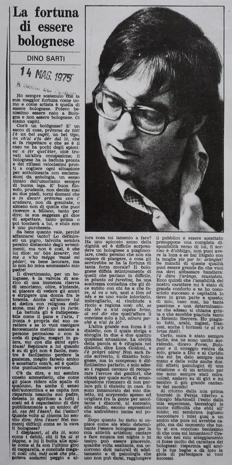 rubriche,il Resto del Carlino,Bologna,Centro Sociale Culturale Foscherara,Rassegna stampa,Dino Sarti