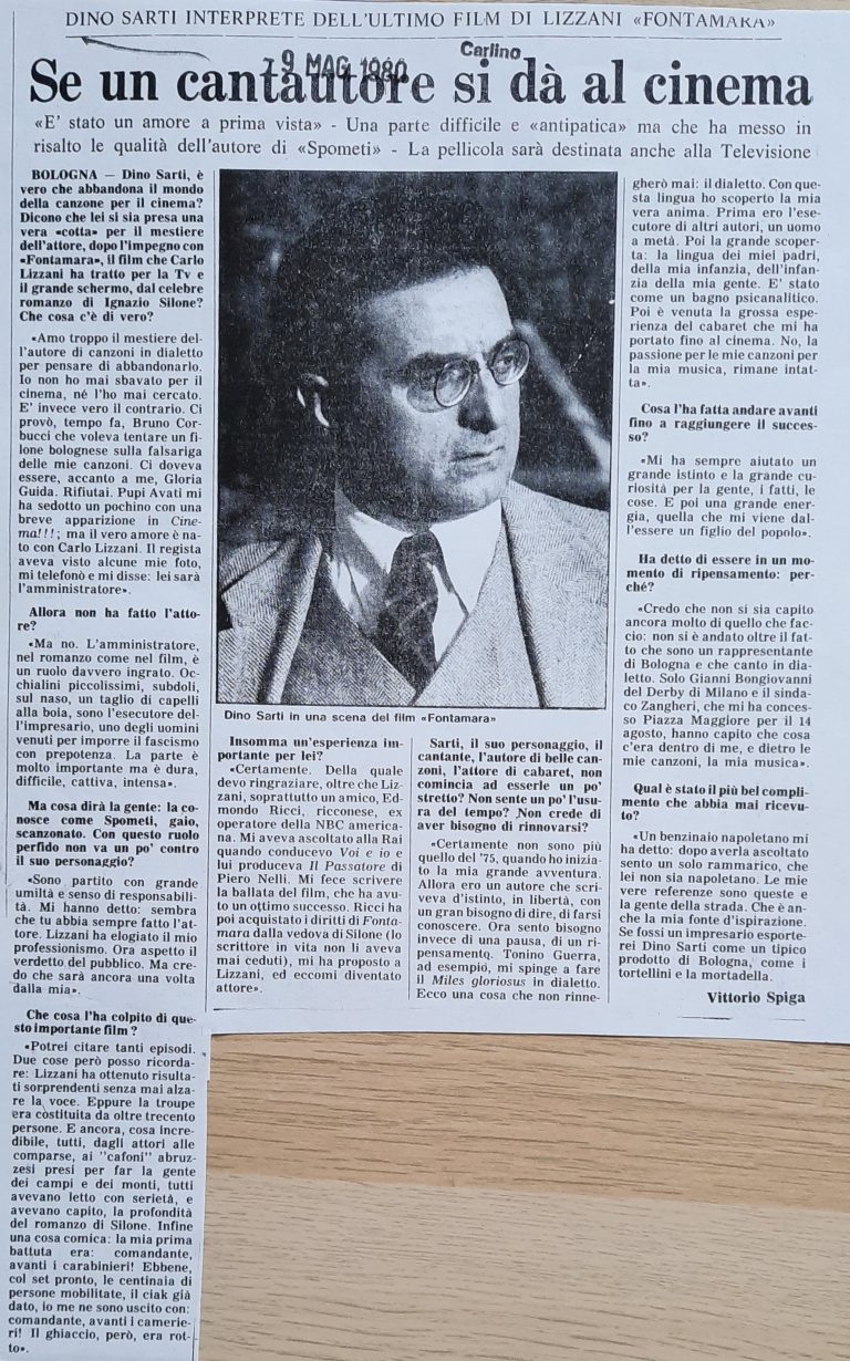 rubriche,il Resto del Carlino,Bologna,Centro Sociale Culturale Foscherara,Rassegna stampa,Dino Sarti