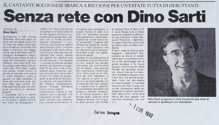 rubriche,il Resto del Carlino,Bologna,Centro Sociale Culturale Foscherara,Rassegna stampa,Dino Sarti